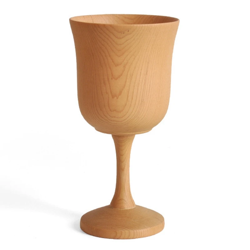 

Деревянная кружка цвета бревен Hemlock, деревянный бокал, винная чашка, чайная чашка, классический элегантный бокал ручной работы, светло-желты...