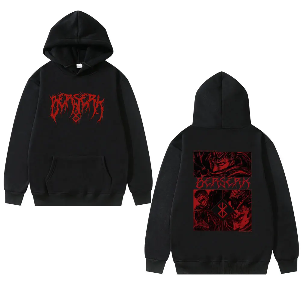 

Japanese Anime Berserk Guts Fight Swordsman Gatsu Sacrifice Zodd Hoodie Unisex Manga Pullover Men Women Casual Oversized Hoodies