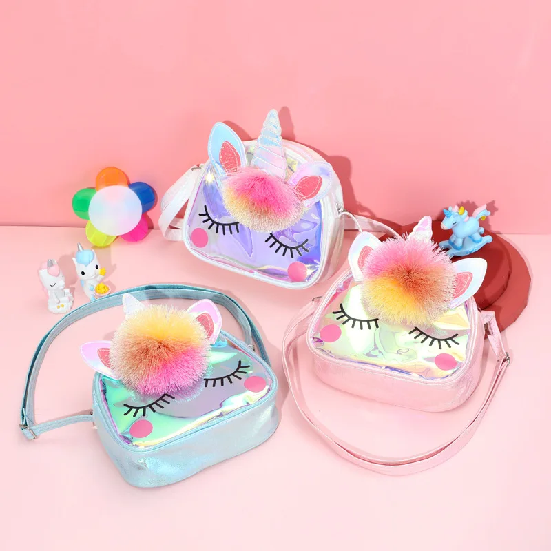

Kawaii аниме Единорог детская мультяшная сумка через плечо Единорог сумка-мессенджер сумка для путешествий Милая Студенческая сумка для хран...