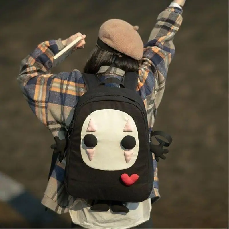 

GHIBLI Totoro Anime Cosplay Students School Bag Backpack Nylon Anime Laptop Travel Rucksack Outdoor Bag Cute Backpack