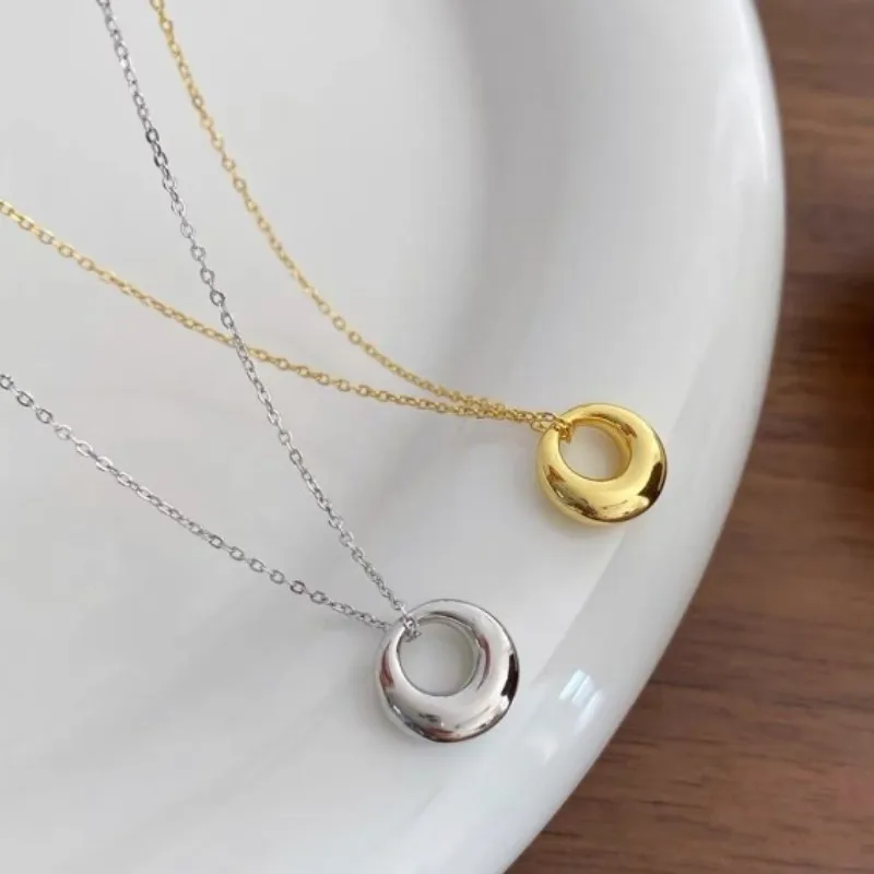 Женское колье ENSHIR простое подходящее ко всему колье-чокер с цепочкой до ключиц