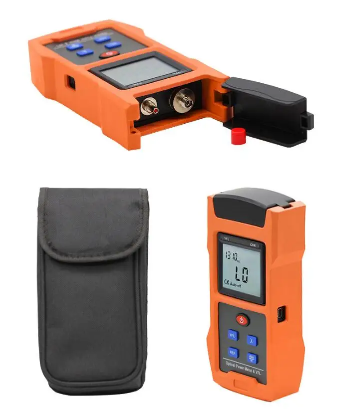 2 in 1 USB Charging Optical Power Meter with VFL 850,1300,1310,1490,1550,1625nm Network cable Tool for CATV CCTV Test -70~+10dBm