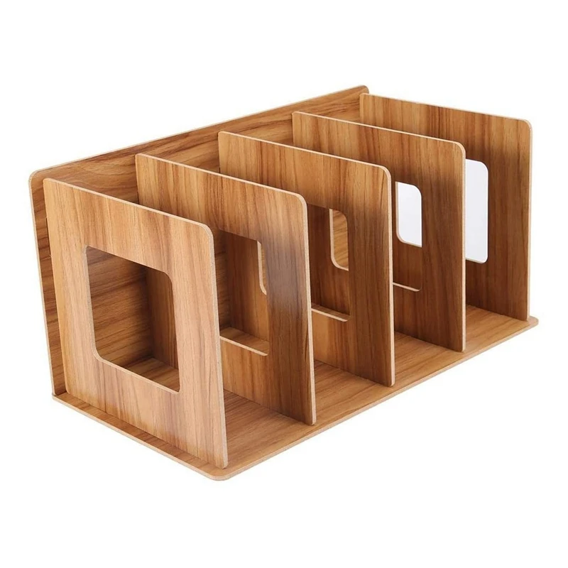 

New-Detachable Wooden 4 Sections Storage Rack Box Board DIY CD DVD Stand