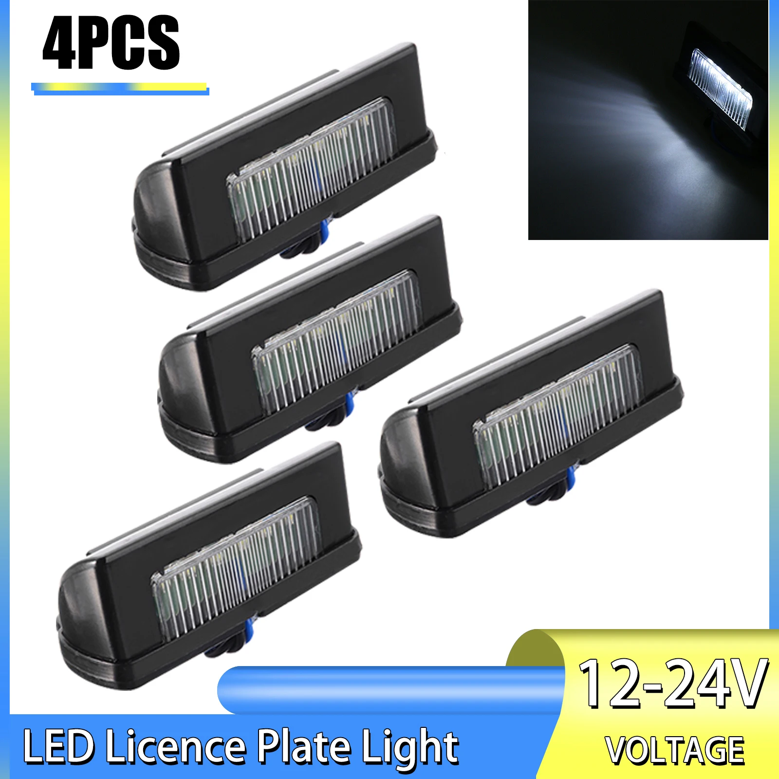 

4 шт., автомобильные сигнальные лампы 12 В 24 В