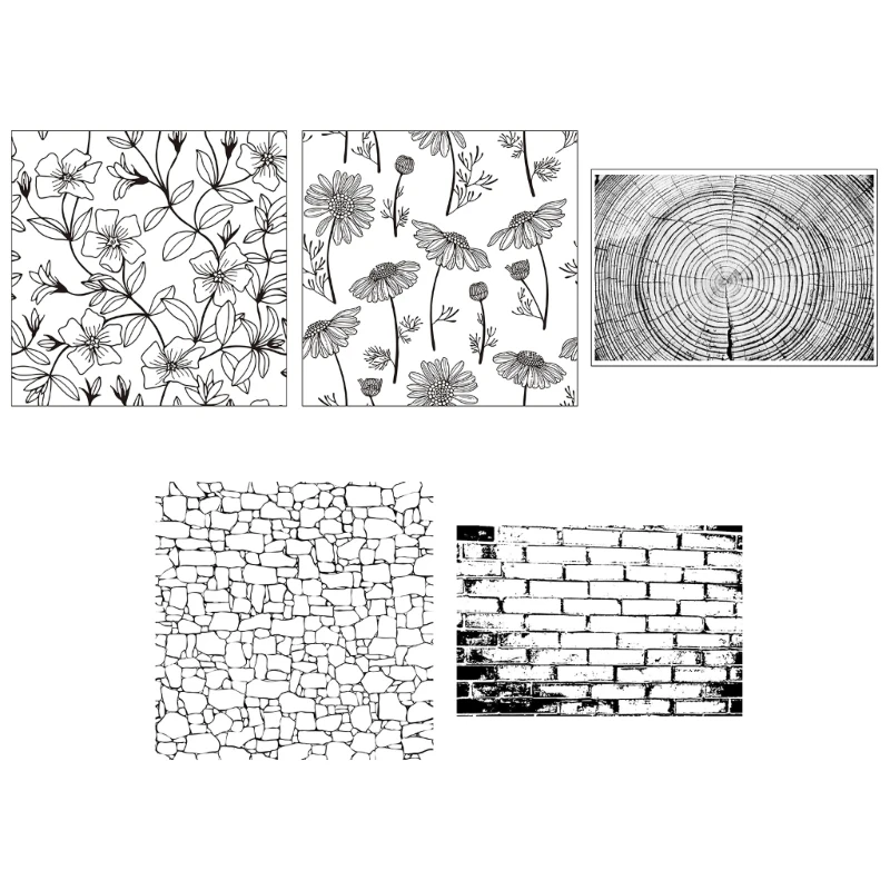 

Flower Wall Silicone Seal Stamp Scrapbooking Embossing Photo Album Decoration DropShip