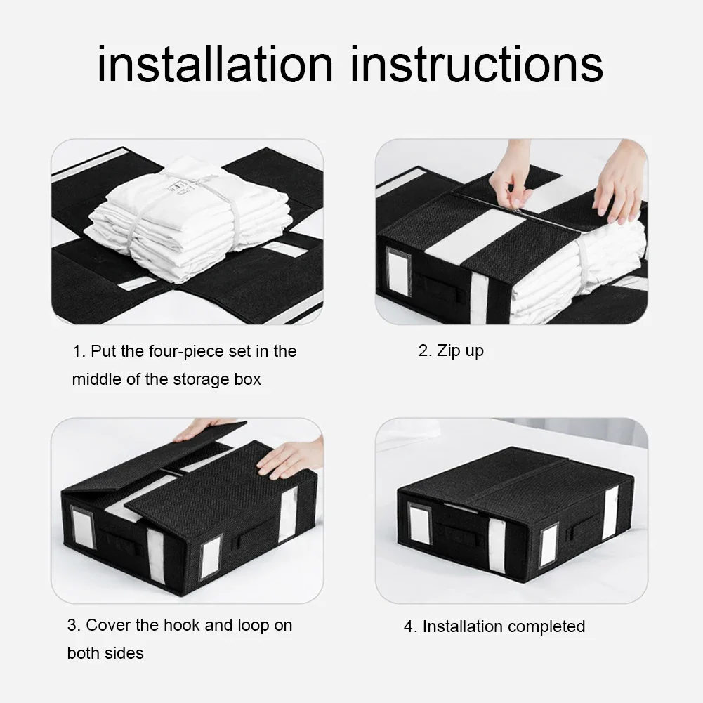 Набор Органайзеров Для Хранения Постельного Белья - Пылезащитный Чехол