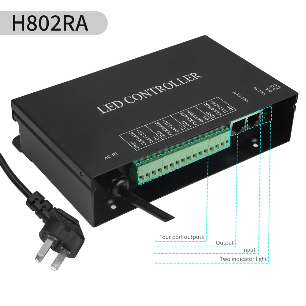 H801RC H802RA H803TC WS2812B WS2815 Светодиодная лента RGB Artnet Eternet-SPI Пиксельный контроллер WS2811