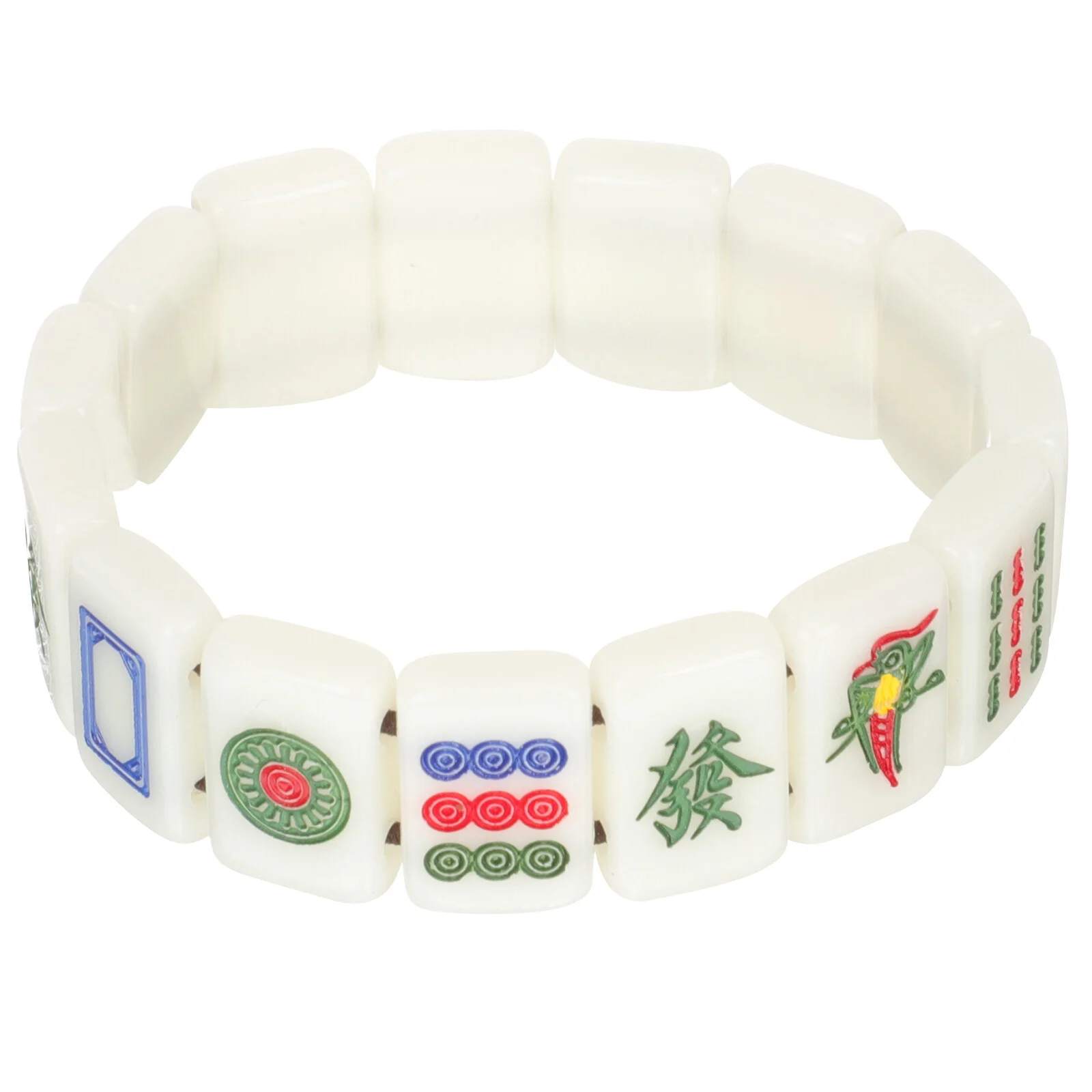

Jewelry Bracelet Gift Elastic Mahjong Women Rounded Mah-jong Bracelets Beautiful