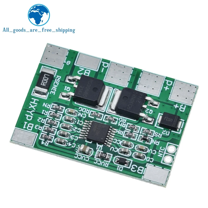 TZT BMS Φ 3 2 V 8A LiFePO4 Защитная плата для зарядки аккумулятора 12 8 14 4 18650 32650