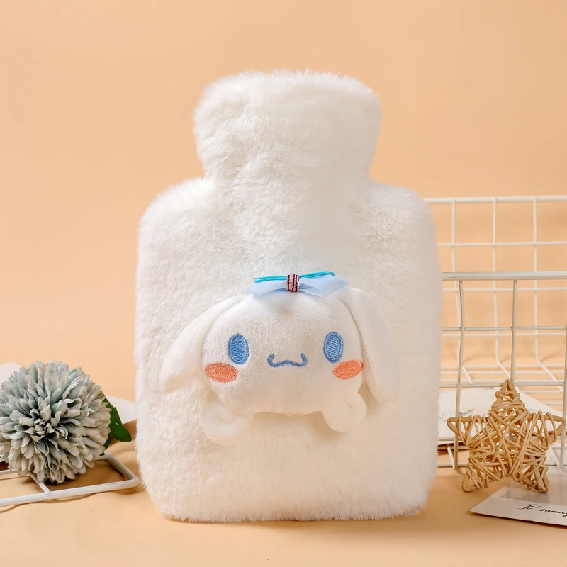 

Sanrio Kawaii Cinnamoroll Hot Water Bottle Anime Winter Plush Water Injected Removable and Washable Thickened Hot Water Bottle