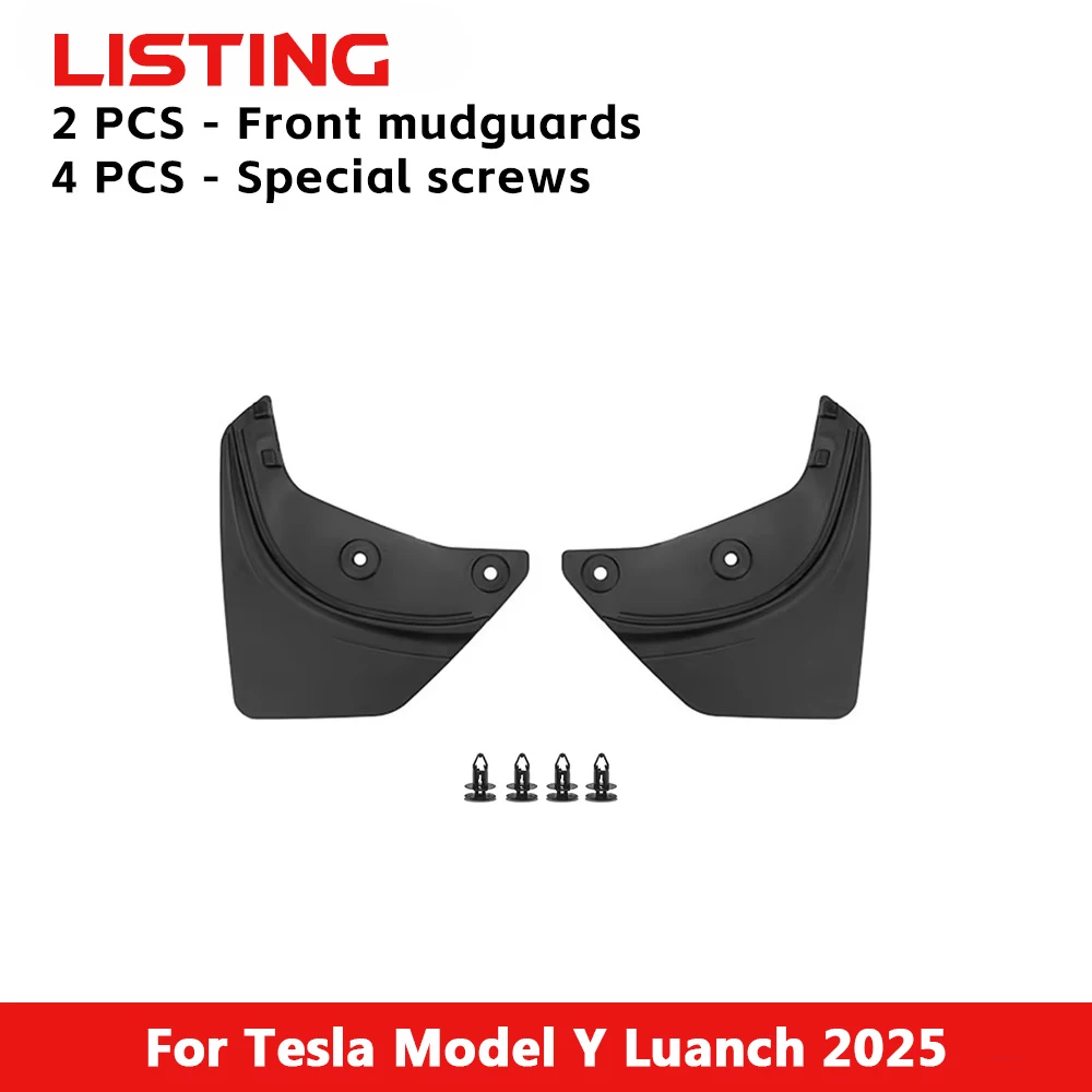 

Защитные Накладки На Решетку Радиатора И Крылья Для Tesla Model Y/3: Брызговики От Грязи Из TPE-материала