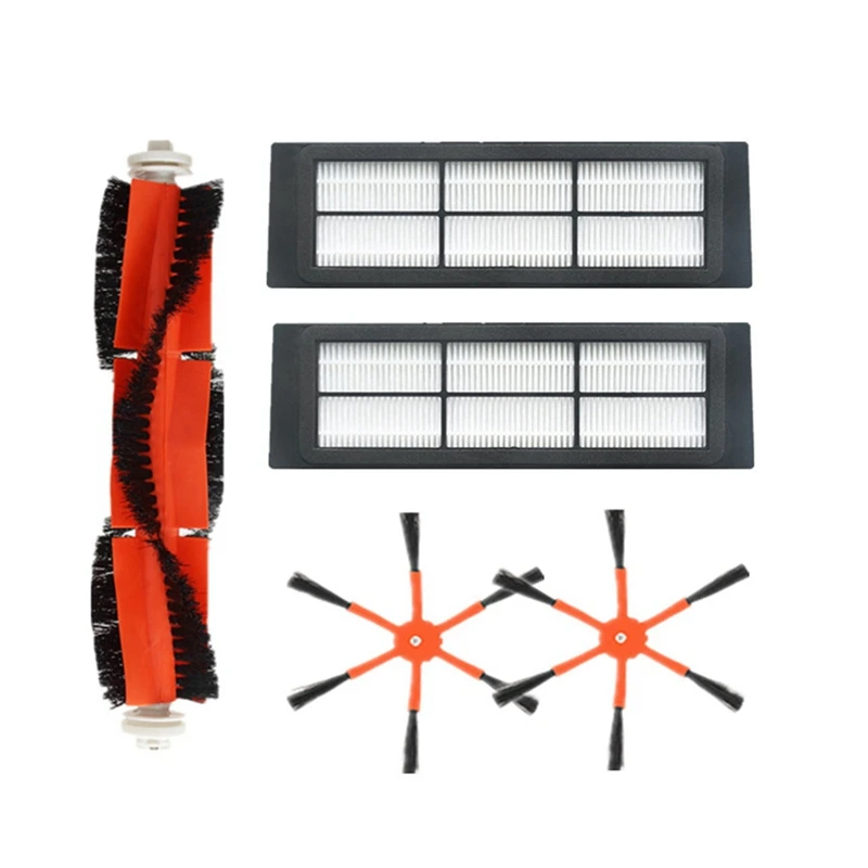 

5Pcs Side Brush Roll Brush HEPA Filter Suitable For Roborock S50 S51 S55 Robot Sweeping Spare Parts