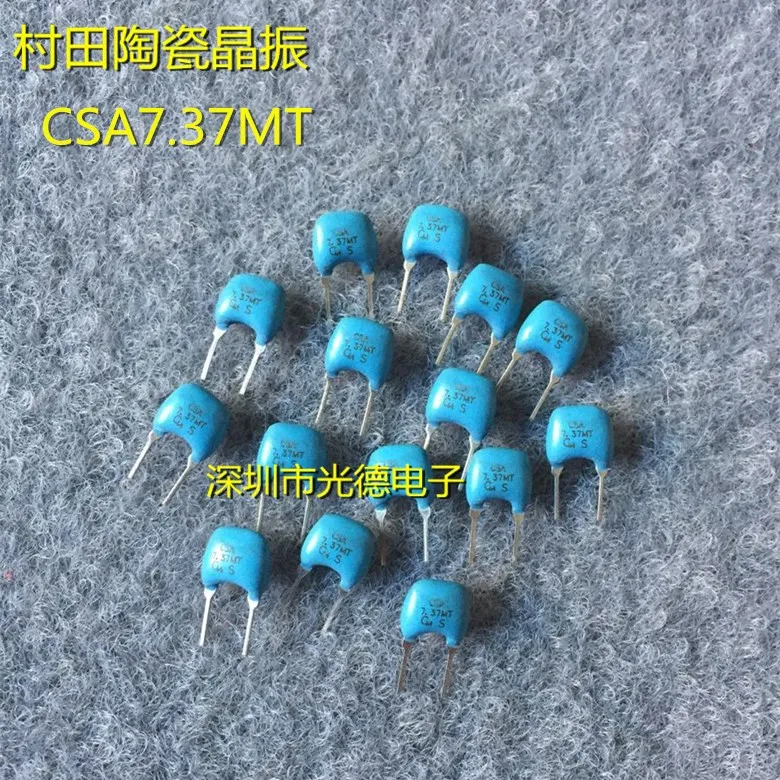 

50PCS/ imported Murata ceramic crystal oscillator CSALA7M37T55-BO CSA7.37MTZ 7.37MHZ 2 feet spot
