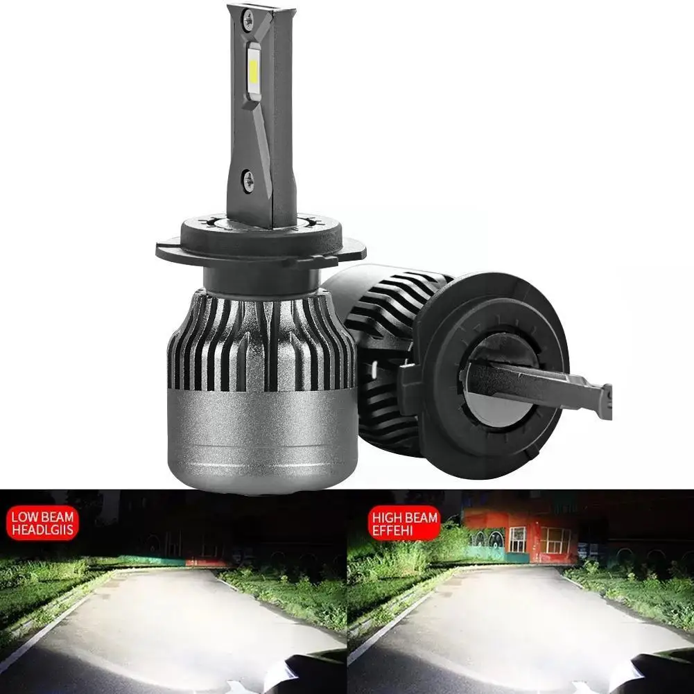 

Автомобильные светодиодные лампы H4 H7 H1 H8 H9 H11 6500K противотуманные 12 В, 58 Вт, лм