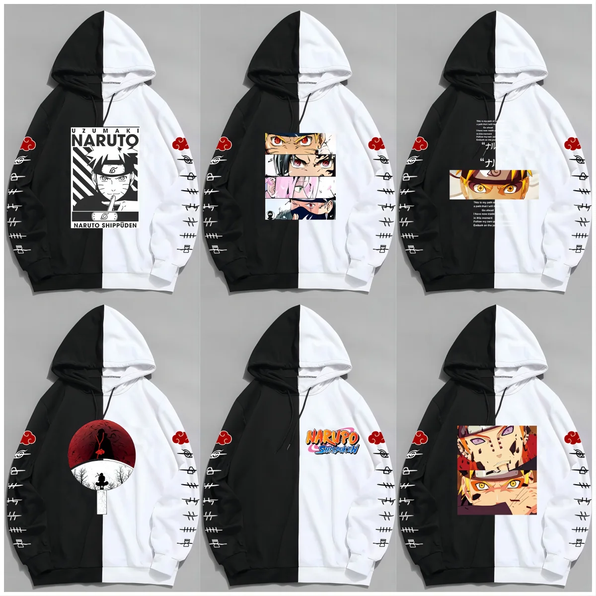 

Naruto Akatsuki Itachi Hoodie Anime Clothes Sasuke/Kakashi Boy/girl Hoodies Kids Sweatshirts Harajuku Akatsuki Fashion Design