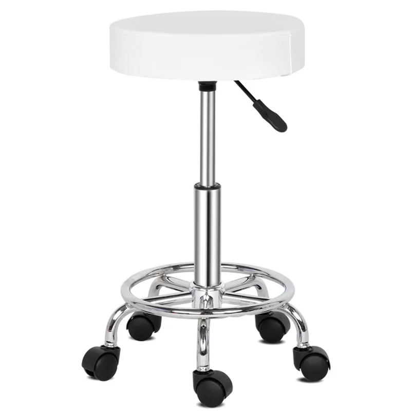 

Round Stool Ha Ha Feet Rotation Bar Stool White