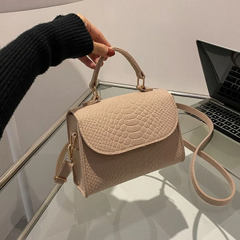 Ladies Bags 2023 Trend Alligator Handbags Retro Designer Luxury Square Crossbody Bags Female Totes Shoulder Handbags for Women