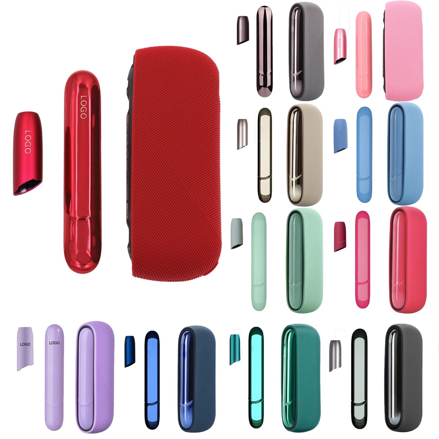 

3 в 1, противоскользящий силиконовый чехол для IQOS 3Duo, для IQOS 3.0, защитный чехол для IQOS 3,0 Duo с крышкой двери