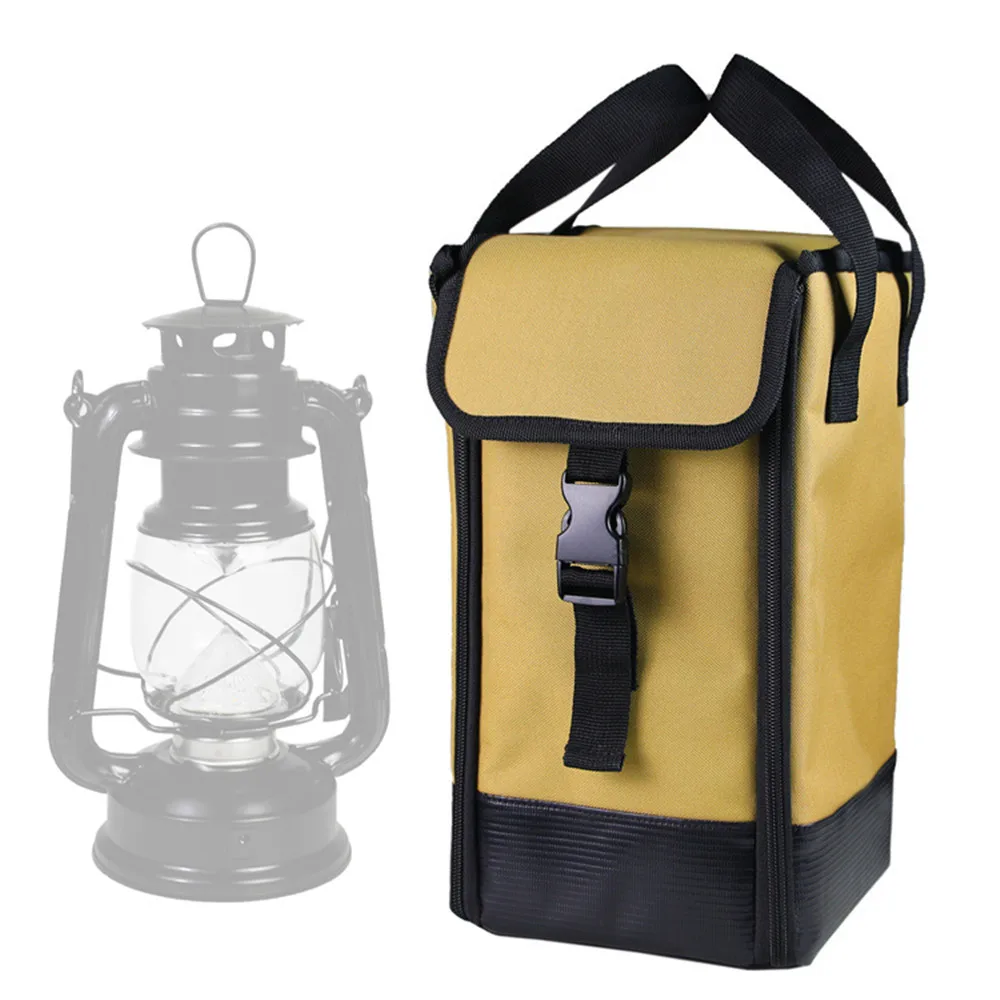 

Camping Lamp Storage Bag 600D Oxford Cloth Thickened Zipper Handle Buckle Outdoor Hiking Home Gas Lamps Kerosene Oil Lantern Box