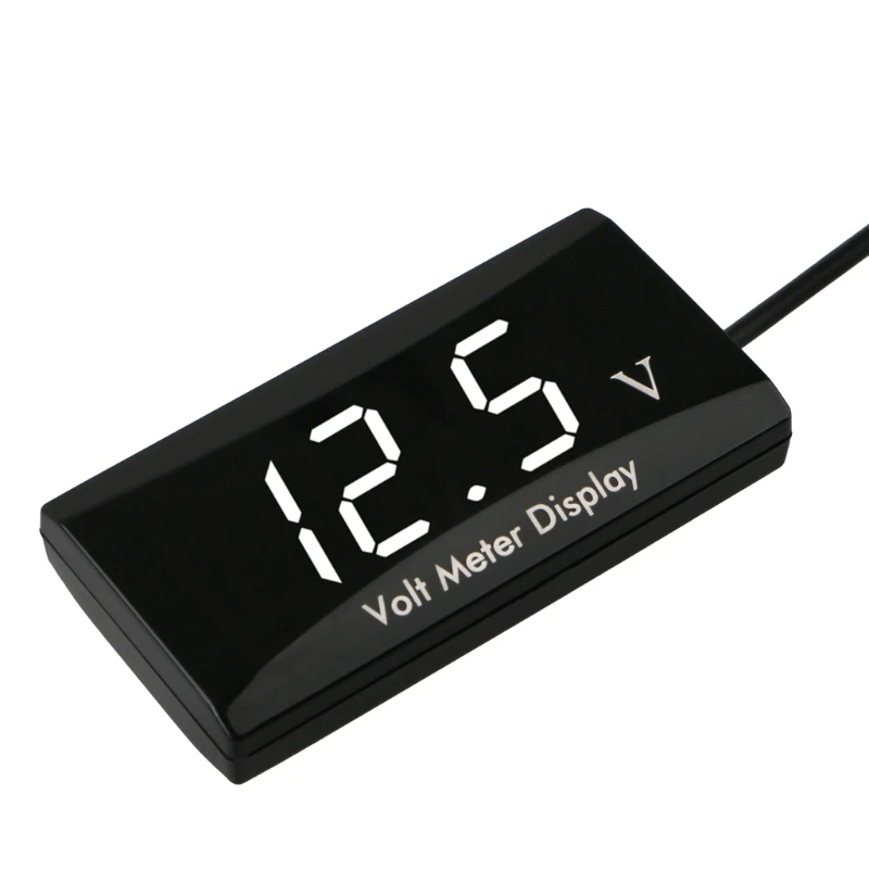 

8-16V LED Display Digital Voltmeter Panel Meter Waterproof For Car Motor
