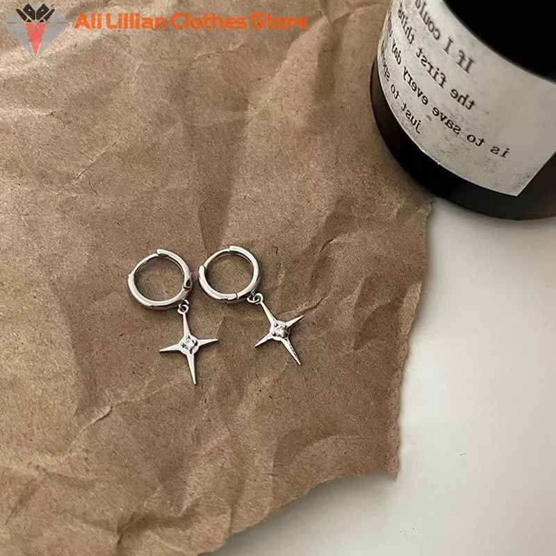 1 пара женские металлические звезды в стиле Харадзюку
