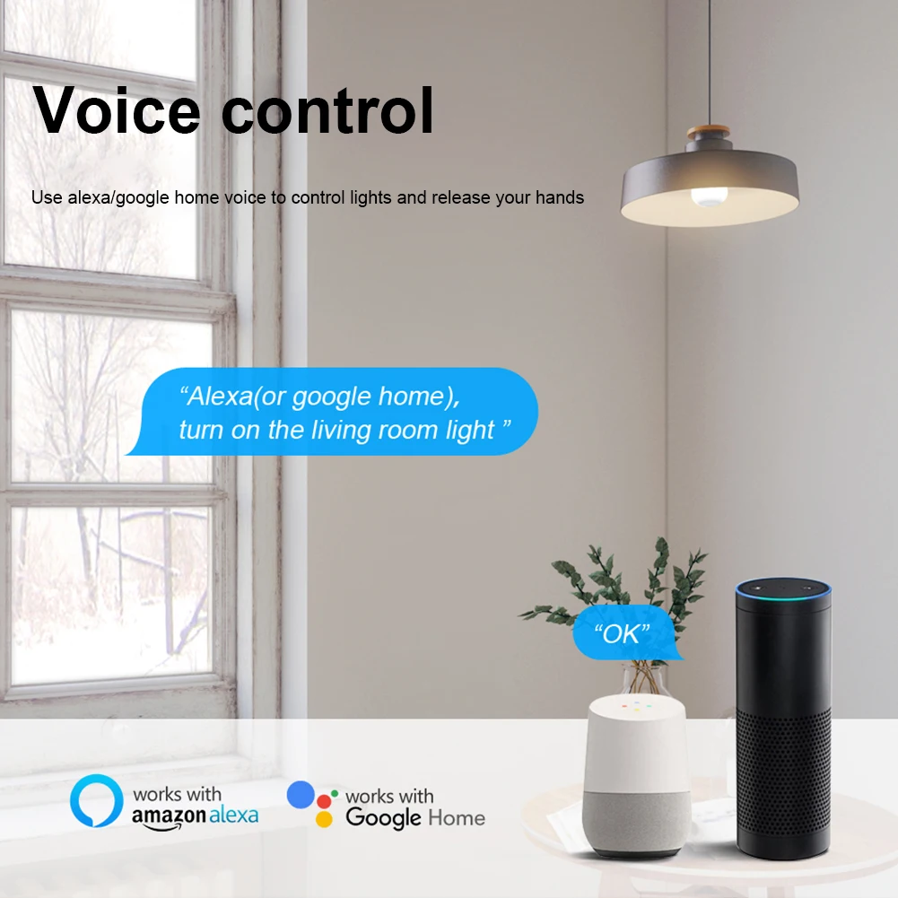 

Умный выключатель света на 1/2/3/4 клавиши, дистанционное управление, выключатель света с голосовым управлением через приложение, сенсорный в...