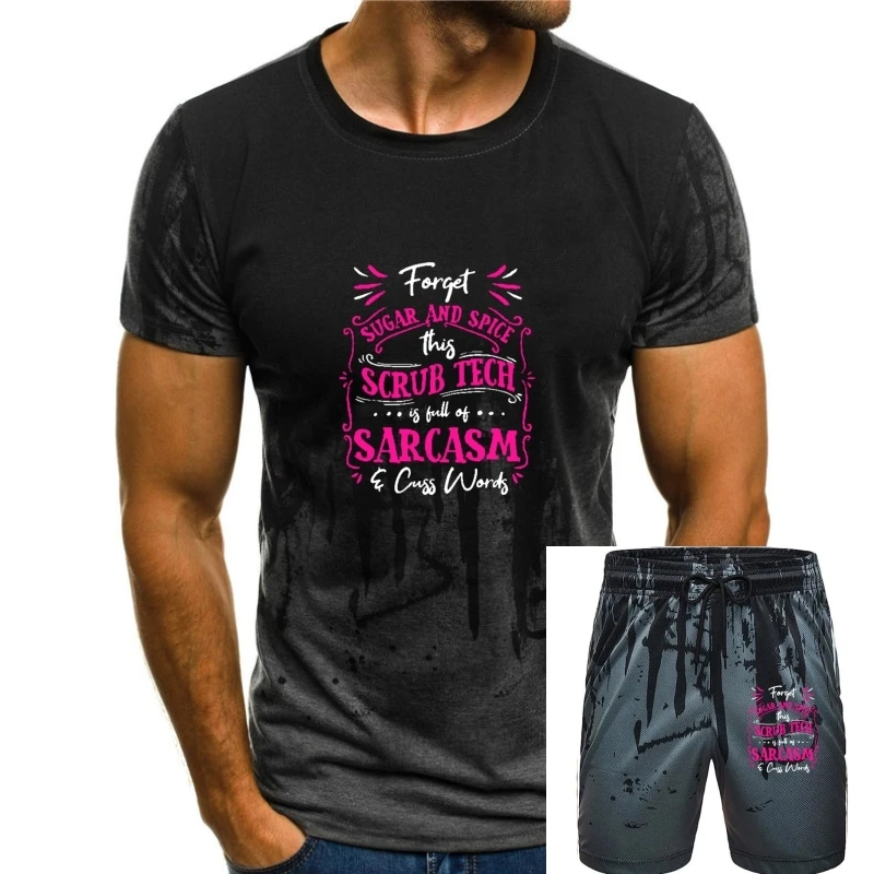 

Funny Scrub Tech Surgical Technologist Gift Women Her T-Shirt Cotton Personalized Tops Tees Funky Mens T Shirts Design