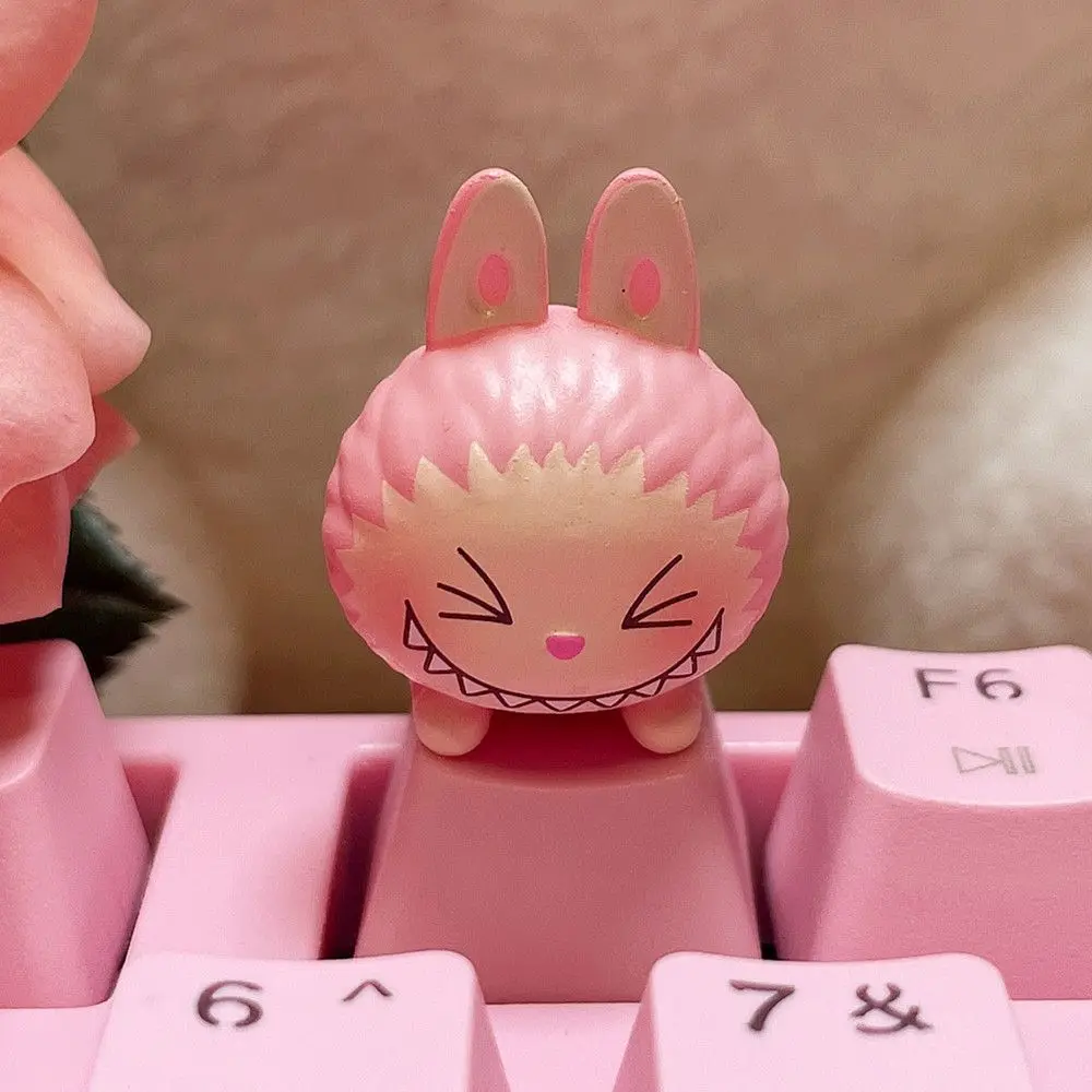 Новинка 2024 мультяшное творчество Labubu механическая клавиатура колпачки для