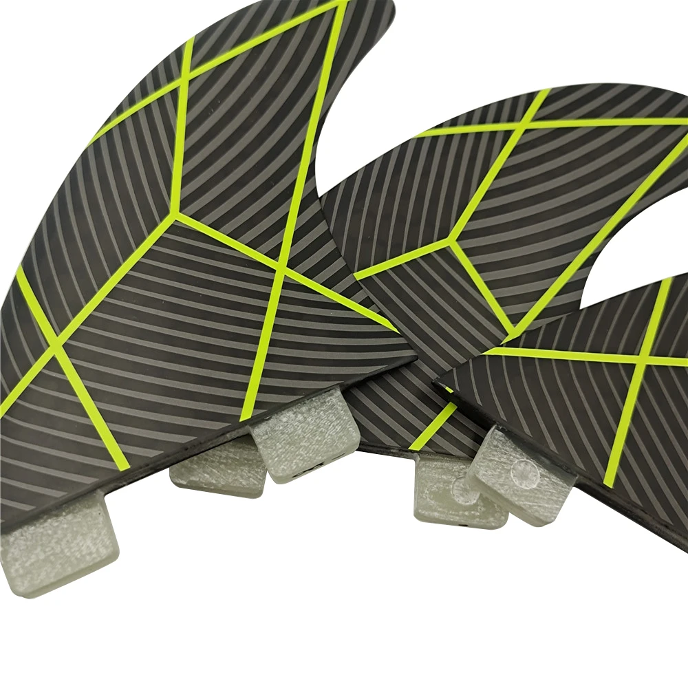 Трехслойные плавники для серфинга UPSURF FCS средние Thruster(3 плавника) с сотовой