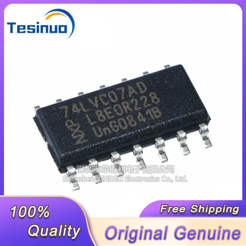 Новые оригинальные буферные логические чипы 74LVC07AD SOP-14, 10 шт.