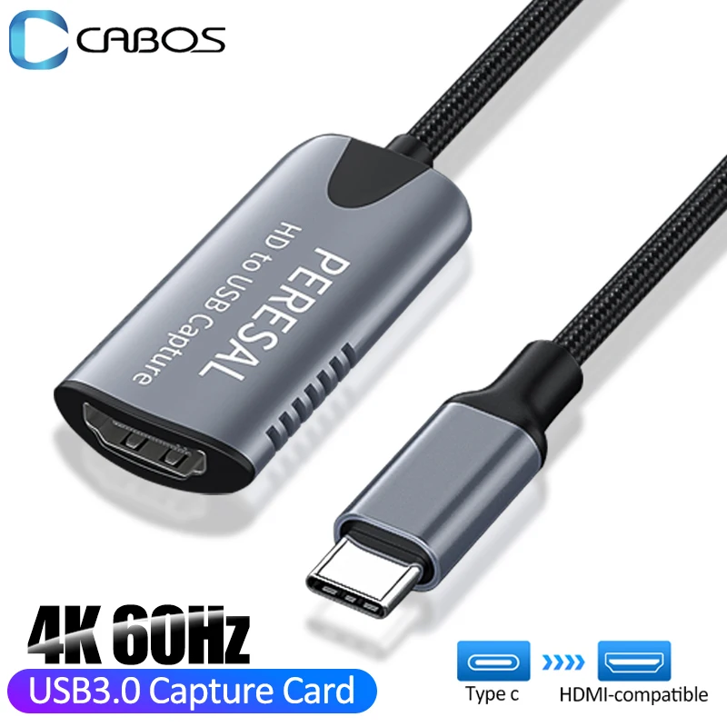 

Карта видеозахвата USB C, совместимая с HDMI HD игровая запись для MacBook Pro PS4, переключатель для прямой трансляции