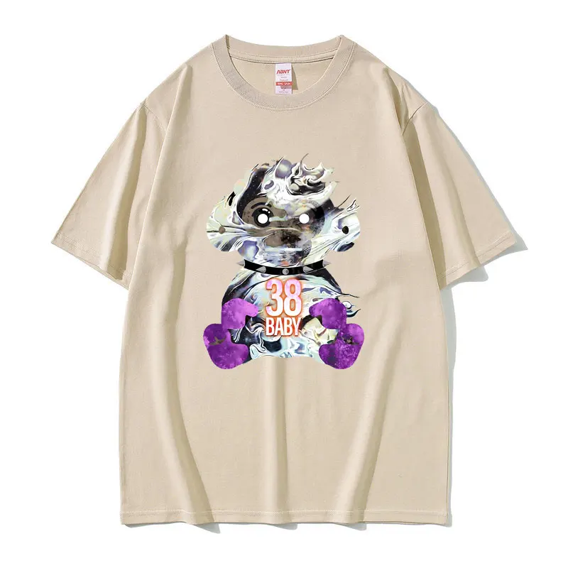 

Singer Youngboy Never Broke Again Chrome Fire Monkey Gear 38 Baby T-shirts Men Hip Hop Street Oversized Short Sleeve Tops Tees