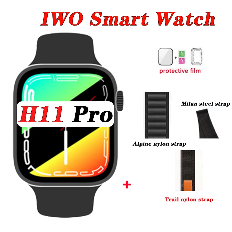 

Смарт-часы IWO серии 8 H11 Pro, 1,9 дюйма, Bluetooth, NFC, 173 спортивных режимов