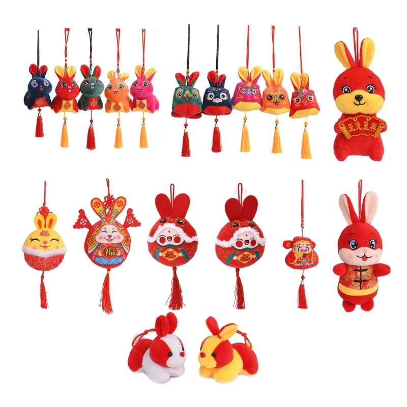 

Китайский кролик-талисман, игрушка-кролик, подвесная игрушка
