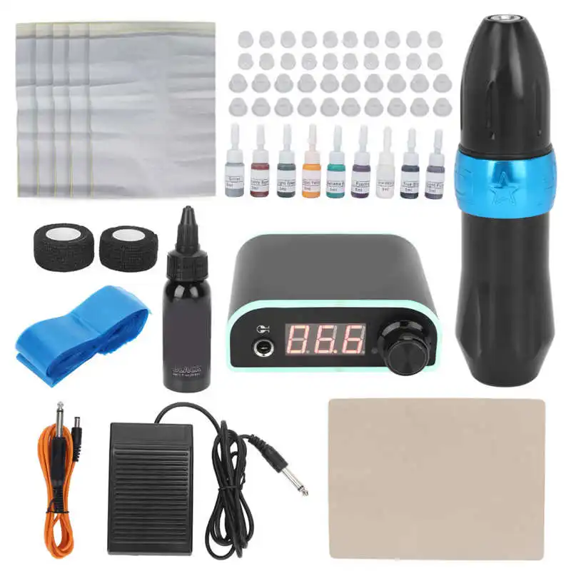 

Rotary Tattoo Machine Pen Kit Complete Tattoo Pen Kit Fast Speed Strong Motor for Tattoo Shop for Artists
