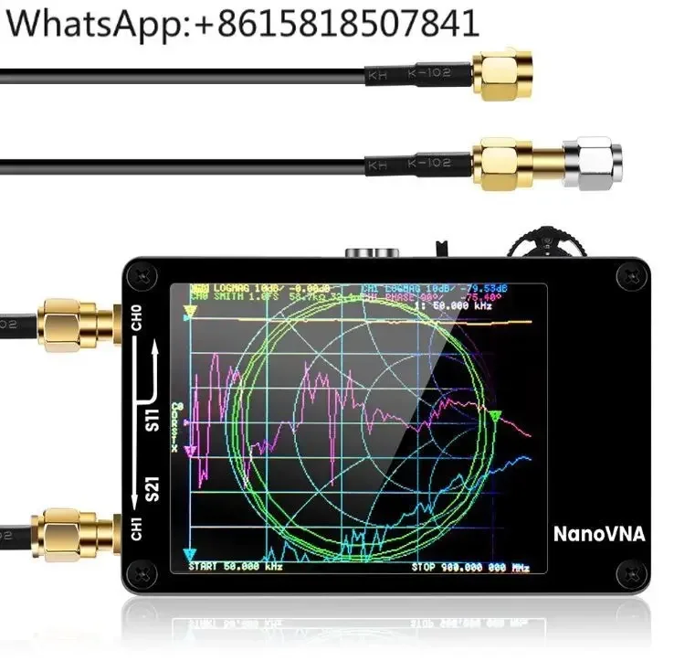 NanoVNA 2 8-дюймовый TFT-монитор VNA-H Портативная цифровая векторная сеть 50 кГц-900 МГц