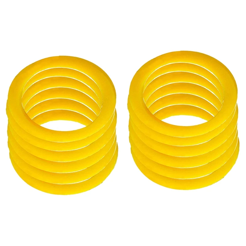 

Set Of 12 Slim Yo-Yo Silicone Response Pads Yellow Yoyo Accessories