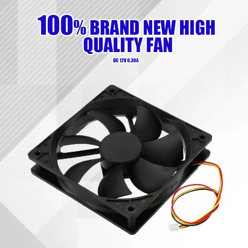 

3 Lines DC 12V 3 Pin Cooling Fan 120mm x 120mm x 25mm Plastic Universal Cooling Cooler PC CPU Fans Airflow For Computers New