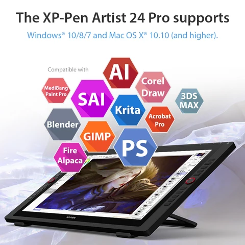 XP-Pen Artist 24 Pro графический планшет с пером