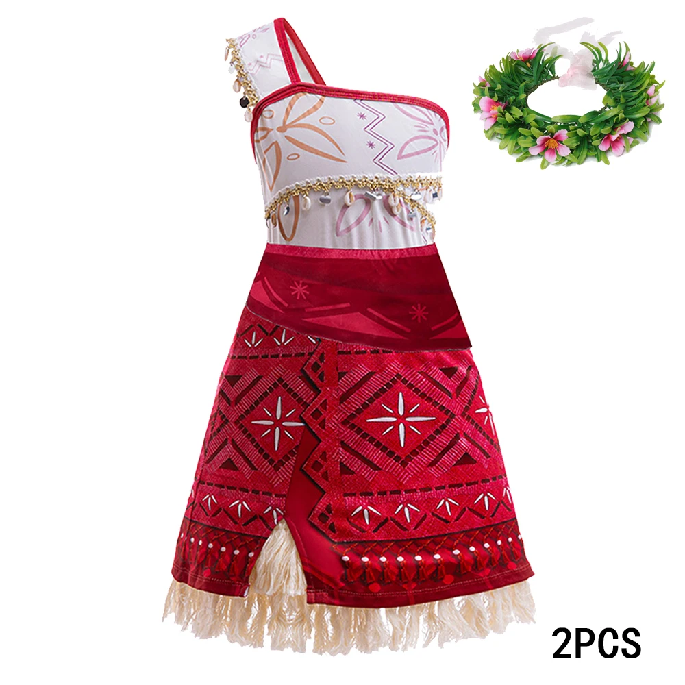 Новый фильм Моана 2 платье принцессы Вайаны карнавальный костюм для девочек