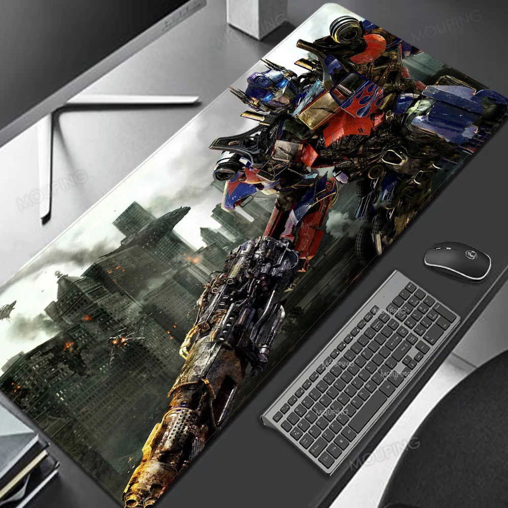 Optimus Prime механический Аниме Коврик для мыши 900x400 XXL игровой коврик клавиатуры с