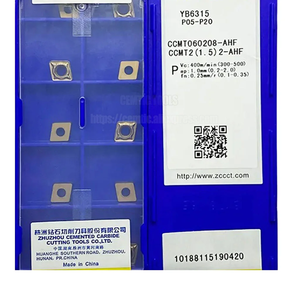 

ZCC CNC лезвие из сплава YB6315 CCMT060208-AHF YB9320