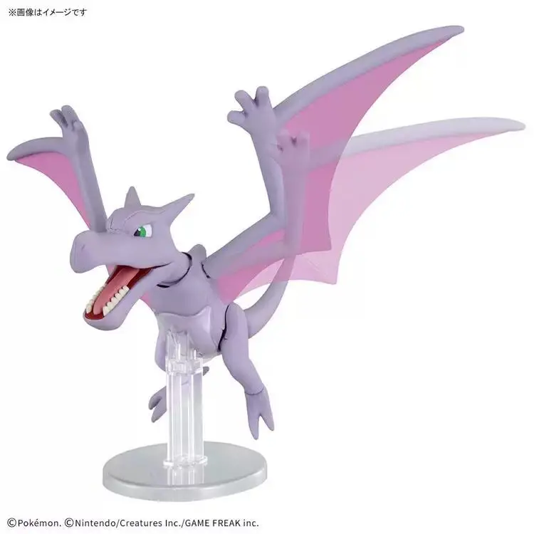 Фото Оригинальная сборная модель-фигурка Bandai Pokemon Plamo Fossil Aerodactyl: Коллекционная аниме-фигурка покемона для сборки №3