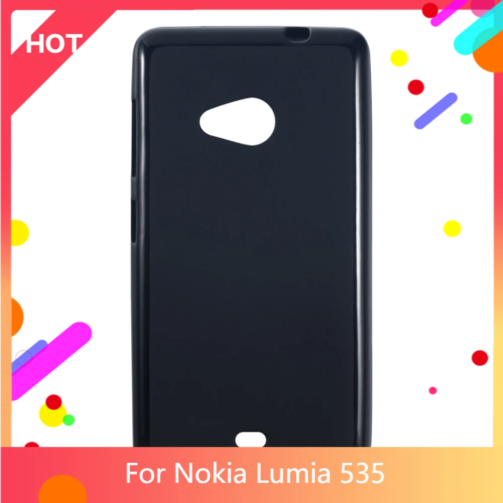 Чехол для Lumia 535 матовый Мягкий силиконовый чехол из ТПУ Nokia тонкий противоударный