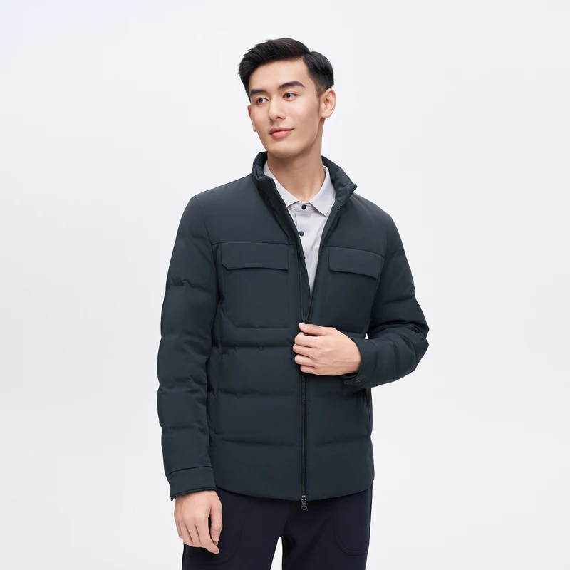 Мужская стеганая куртка BOSIDENG мужские легкие куртки водонепроницаемая теплая