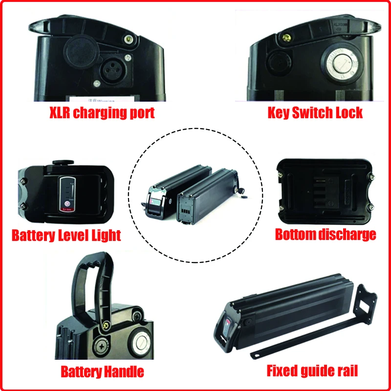 48в электрический велосипед SilverFish 30ah взрослый чам ездник 20ah Batterij 1000w 40ah E Batterie Bafang