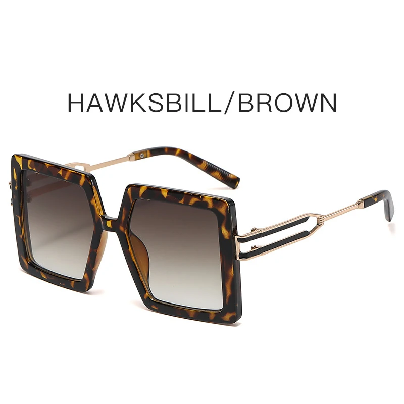 

Fashion Square Sunglasses Retro Sunglasses Luxury Band Large Frame Sunglasses Summer Men Women UV Protection Glasses