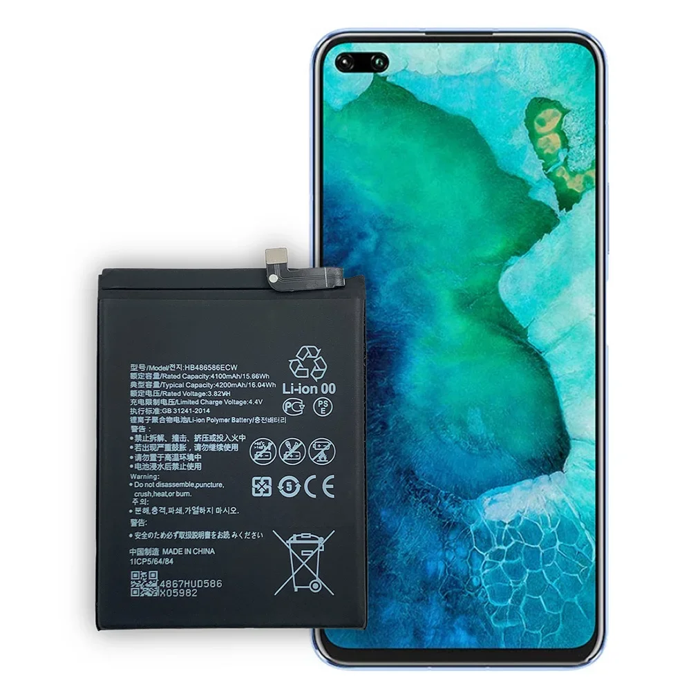 Новый аккумулятор подходит для HUAWEI Nova6 Mate 30 TASL09 L29 AL00 TL00 Honor V30 View Nova 6 Lite HB 486586
