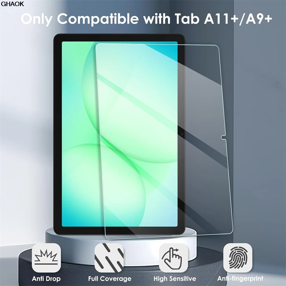 Фото 2 шт. Защитная пленка из закаленного стекла для Samsung Galaxy Tab A11+ 2025 11 дюймов A9 Plus 2023, защитная пленка для планшета с защитой от царапин №1