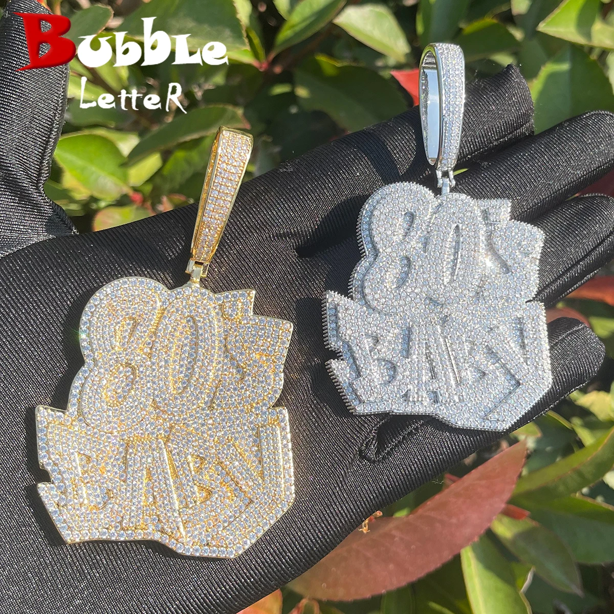 Цепочка с подвеской в виде буквы 80-х кулоном